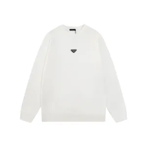 AAA Prada Short-Sleeved Shirts Ash Cotton Ribbed Fabric Neckline Stitching Embroidery