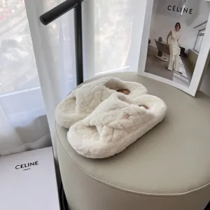 AAA Super Clone Celine Shoe Cabinet Ash Wool Street Style Autumn Winter