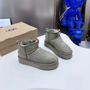Designer Luxury Ugg Snow Boots Red Eva Sheepskin Winter
