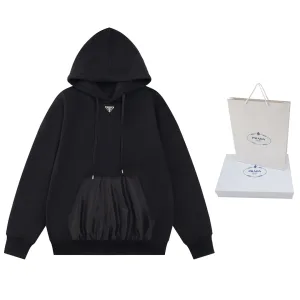 High Quality Luxury Prada Cotton Hoodie