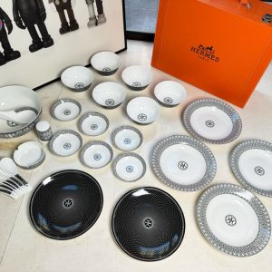 Designer Aaa Hermès Ceramic Soup Bowl