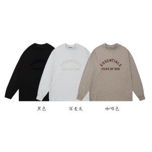 Luxury High Quality Fear Of God Long-Sleeved T-Shirt