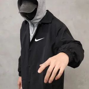 Reps Luxury Nike Coat Red Relaxed Fit Sophistication Spring