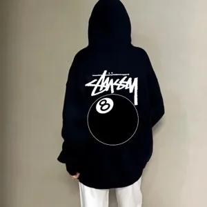 Reps Luxury Stussy Hoodies Black Cotton Fleece Winter