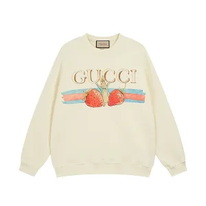 Super Clone Gucci Hoodie Red Cotton Wool Winter
