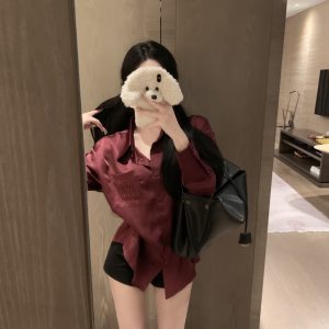 High Quality Miu Miu Satin Shirt