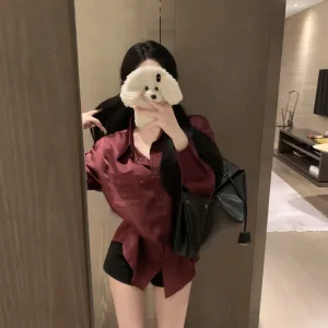 High Quality Miu Miu Satin Shirt