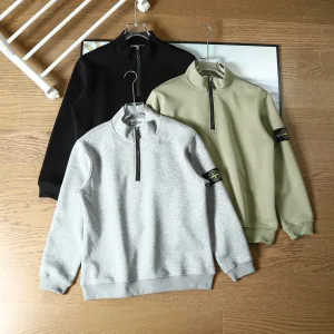 Super Clone Stone Island Long-Sleeved Green Cotton Pure Lightweight And Breathable