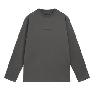 Designer Balenciaga Long-Sleeved Red Embroidery
