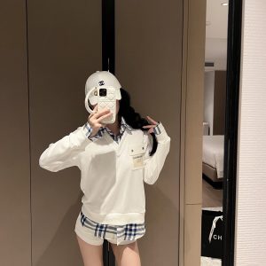 Luxury Burberry Leather Hoodie