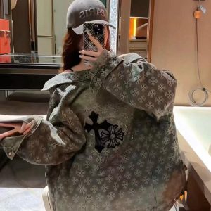 Designer Chrome Hearts Denim Outerwear For Autumn