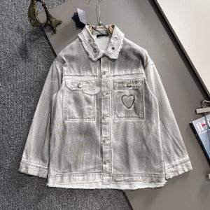 Luxury Prada Denim Outerwear