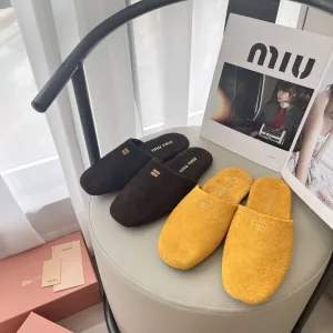 Designer Luxury Miu Baotou Tuo Red Autumn Winter