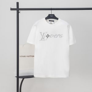 Designer Aaa Louis Vuitton Cotton Short-Sleeved T-Shirt
