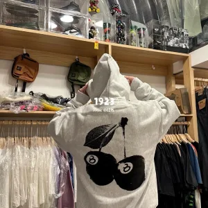 Designer High Quality Stussy Hoodie Red Cotton Pure Soft Autumn
