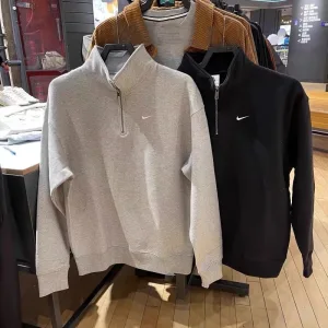 High Quality Nike Long-Sleeved Shirts Red Cotton Pure Air Layer