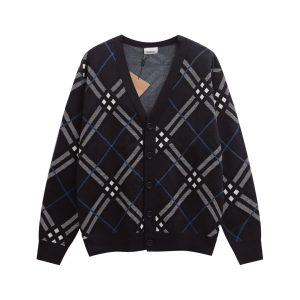 1:1 Aaa Burberry Jacquard Sweater For Winter