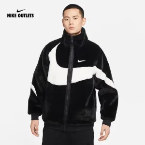 Reps AAA Nike Coat Red Cotton Rabbit Fur Simple Style Autumn Winter