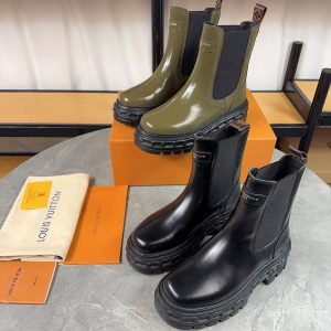 Aaa Louis Vuitton Cowhide Ankle Boots For Winter