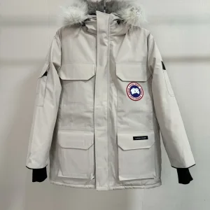 AAA Canada Goose Ruler Red Cotton Duck Down Adhesive Polyester Nylon Fleece