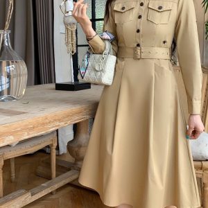 High Quality Dior Long-Sleeved Dress For Early Spring