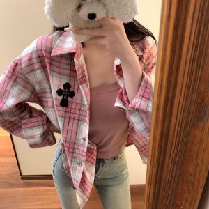 Designer Aaa Chrome Hearts Leather Shirt