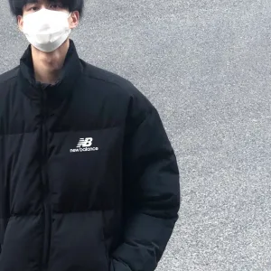 Super Clone Luxury New Balance Cotton-Padded Coat Black Cotton Down Winter