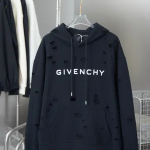 AAA Super Clone Givenchy Hoodie Red Cotton Pure Plain Weave Screen Printing