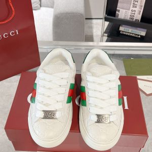 High Quality Gucci Cowhide Sneakers For Fall