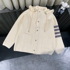 Aaa High Quality Thom Browne Cashmere Coat For Autumn