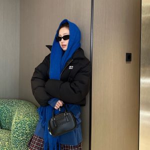 Aaa Miu Miu Jacquard Down Jacket