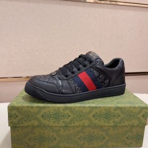 Designer Gucci Cowhide Sneakers For Early Spring