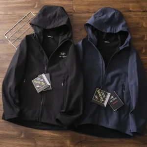 Designer Luxury Archaeopteryx Coat Red Polyester Nylon Fleece Clean And Neat Premium Quality Autumn Winter Embroidery