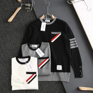 High Quality AAA Thom Browne Wool Sweater Red Modal