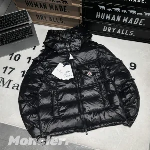 Reps Luxury Moncler Down Jacket Red Duck Nylon Fabric