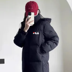 Luxury Fila Down Jackets Red Duck Relaxed Fit Winter