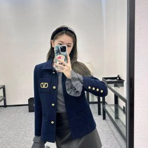 High Quality Valentino Gold Coat