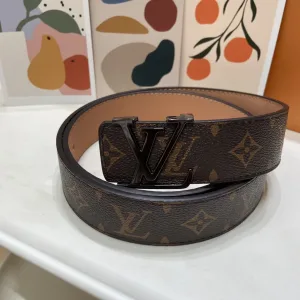 AAA Super Clone Louis Vuitton Belt Ash Genuine Leather Sophistication