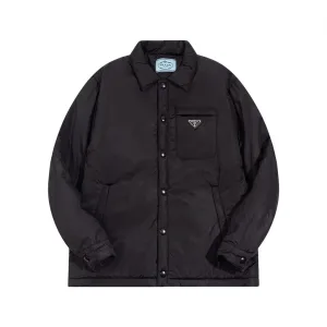Super Clone Prada Shirt Red Cotton Nylon