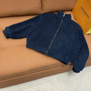 AAA Reps Louis Vuitton Jacket Red Wool Jacquard Understated Luxury Embroidery
