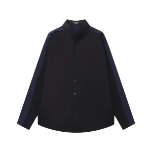 Super Clone High Quality Balenciaga Shirt Blue Cotton Patch