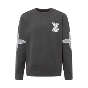 Super Clone Reps Louis Vuitton Sweater Black Jacquard