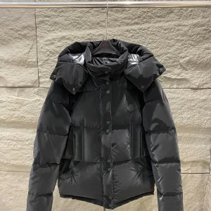 Luxury High Quality Moncler Outerwear Black Down Patch