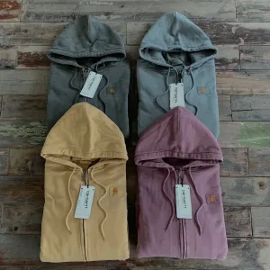 Reps Designer Carhartt Outerwear Red Cotton Denim Streetwear Autumn Winter And