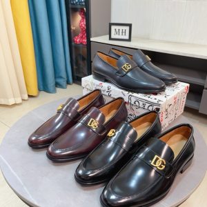 Designer Luxury Dolce & Gabbana Calfskin Leather Shoes