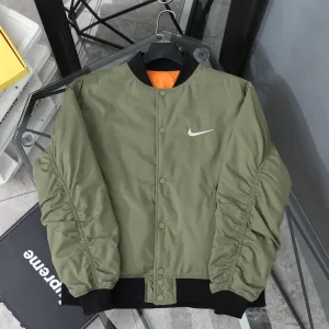Luxury Nike Coat Red Embroidery Patch