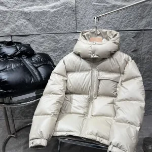 Super Clone Prada Coat Red Duck Down Winter Zippered Pocket
