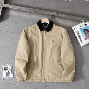 Reps Carhartt Outerwear Red Cotton Twill Corduroy Fabric Winter