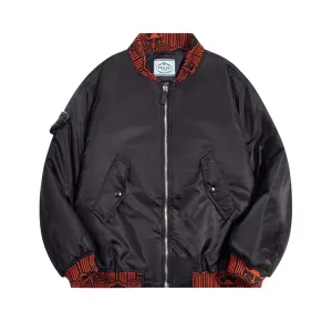 Luxury Designer Prada Outerwear Red Cotton Thick Wool Lambswool Winter
