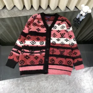 Super Clone Louis Vuitton Outerwear Red Silk Wool Mohair Nylon Acrylic Jacquard Street Style Autumn Winter